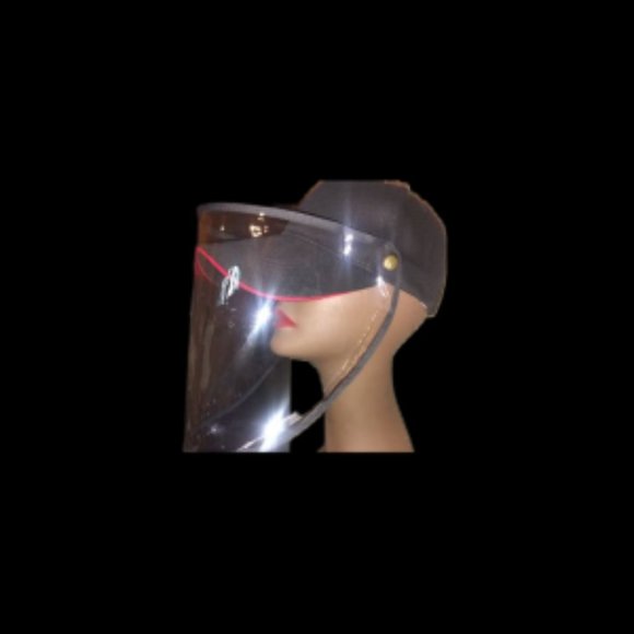 Baseball Hat Removable Full Face Coverage Sneeze Shield Cap with Plastic Shield - Picture 6 of 6